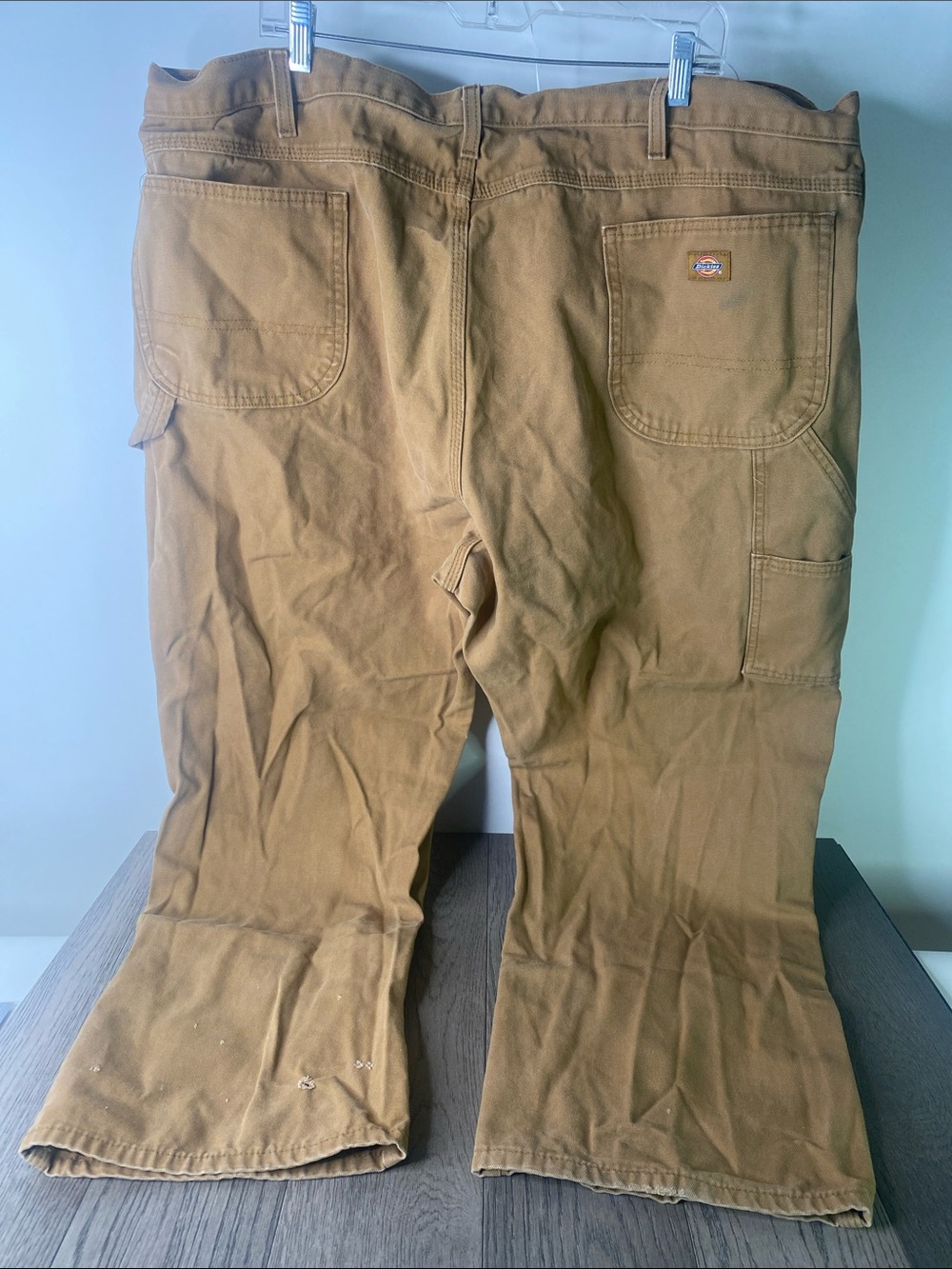 Dickies Men's 46x30 Carpenter Pants in Brown - Used / Holes / Stains - 1486